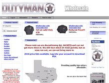 Tablet Screenshot of dutyman.com