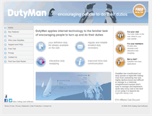 Tablet Screenshot of dutyman.biz